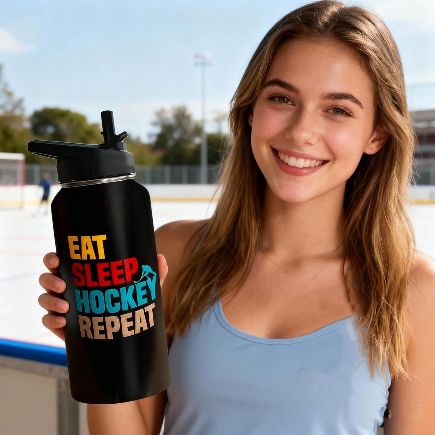 32oz Pickleball Water Bottle Insulated Vacuum Stainless Steel Tumbler Travel Mugs With Straw for Game Sport,Pickleball Accessories
