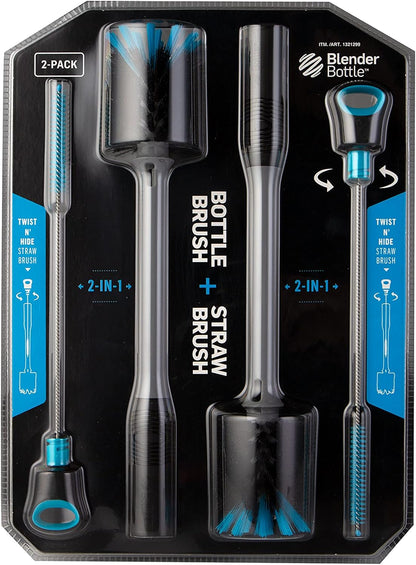 BlenderBottle 2-in-1 Bottle and Straw Cleaning Brush