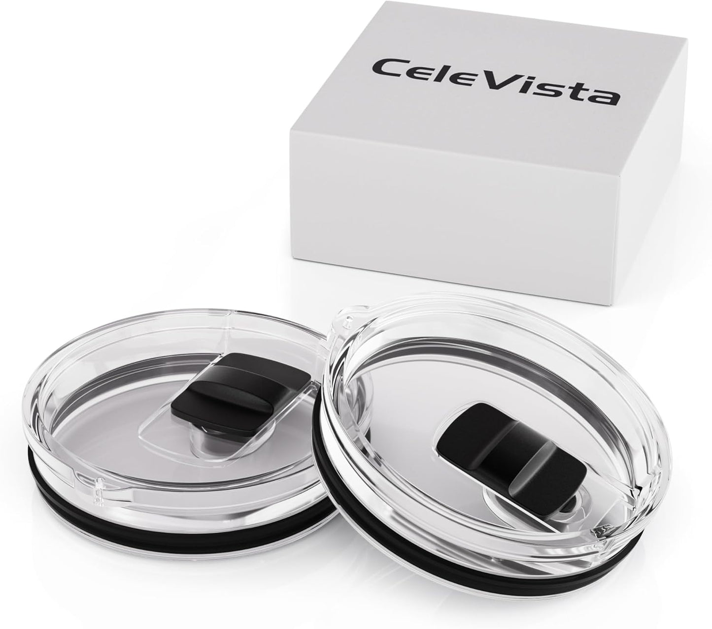20 oz Tumbler Lid for YETI, 2 Pack Replacement Lids for YETI 20oz Tumbler & 10 oz Lowball, 10 oz Mug, Coffee Cup Covers with Magnetic Slider for Gift, BPA Free