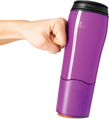 Mighty Mug Plastic Travel Mug, No Spill Double Wall Tumbler, Cold/Hot, Cup-Holder Friendly, Dishwasher Safe, (Cream, 12oz)