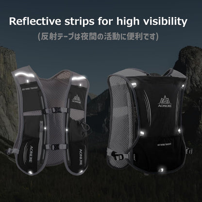 Azarxis Running Water Bottles Flask BPA Free Leakproof Hydration Vest Packs Waist Belt Replacement for Triathlon Marathon Hiking Cycling Climbing Runner