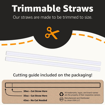 Jmoe USA 42oz, 35oz, 30oz, 26oz Replacement Straw Lid For Yeti Rambler With Handle | Fits Reduce 40oz Tumblers | Fits Hydroflask Traveler 32oz & 40oz | 2-in-1 Leak Proof Accessory (2-Pack)