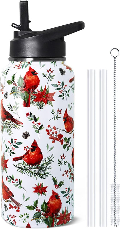 32 oz Pickleball Insulated Water Bottle with Straw - Pickleball Gym Hiking Sports Coffee Mug | Perfect Pickleball Gifts for Women, Pickleball Decor Accessories