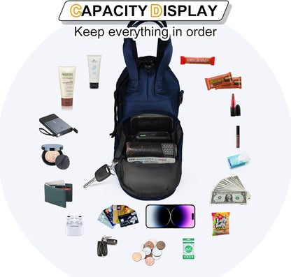 Water Bottle Holder with Strap, 4 Big Pockets with Compartment, 24oz/32oz/40oz Crossbody Water Bottle Carrier Bag