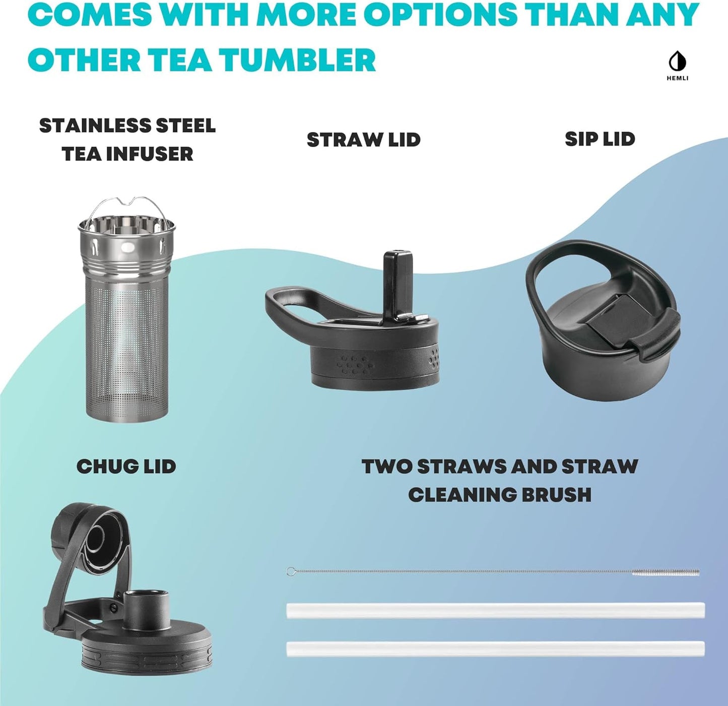 22 oz Ceramic Lined Tea Infuser Travel Tumbler, Micro-Mesh Stainless Steel Infuser, Pure Taste Ceramic Interior, Triple Insulated 12hr Hot Cold, Dual Sip & Straw Lid, Scratch-Resistant
