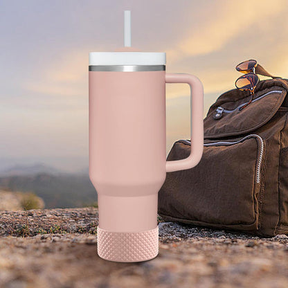 WUQID Water Bottle Boot, Diamond Silicone Boot Compatible with Stanleyy Tumbler 20-40oz & Hydroo Flask Bottle 12oz-24oz, Reduces Dents Sleeve Cover for More Bottles/Tumblers Bottom of 2.83-2.95in