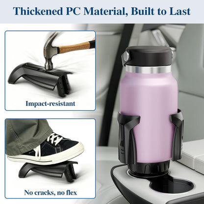 Car Cup Holder Expander, Cup Holder Extender Adapter with Expandable Arm and Adjustable Base, Compatible with Yeti Ramblers 14-64oz, Hydro Flasks 18-64oz Most Coffee Mugs Bottles & Cups