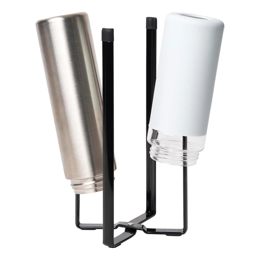 YAMAZAKI Home Tower Kitchen Multi Eco Stand - Multifunctional Plastic Bag Holder Bottle Dryer - Steel