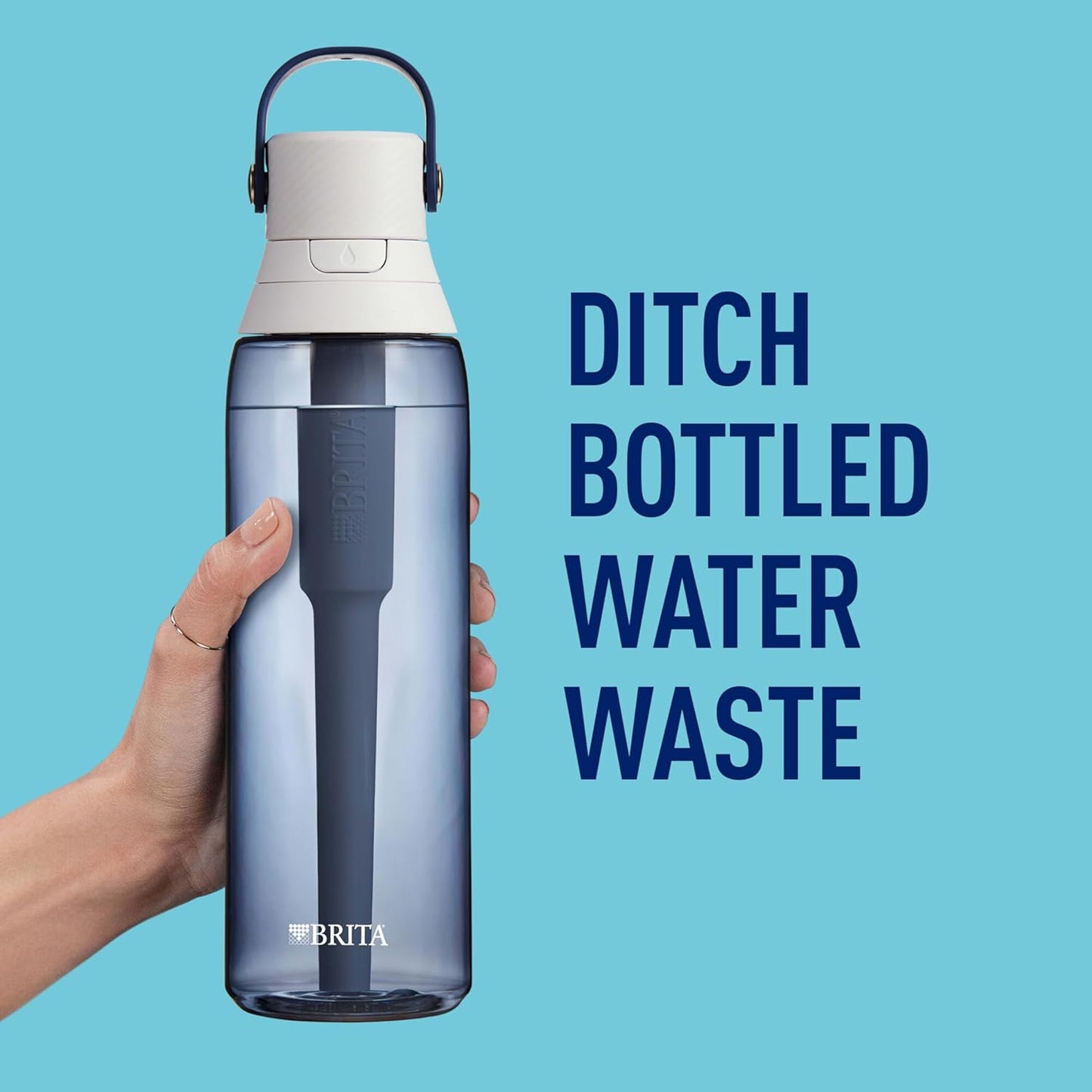 Brita 36386 Premium Water Filter Bottles, 26oz, Night Sky
