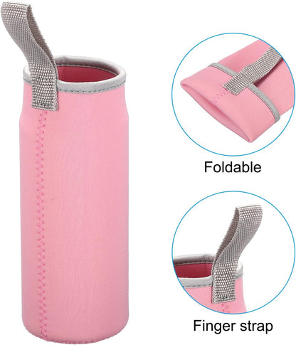 PATIKIL Water Bottle Sleeves, Neoprene Insulated Bottle Bag Holder Carrier Pouch with Finger Strap