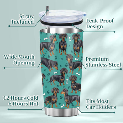 Beagle Gifts for Women Men, 40oz Stainless Steel Insulated Tumbler Travel Cup Mug, Funny and Unique Beagle Gifts for Dog Lover - Colors A