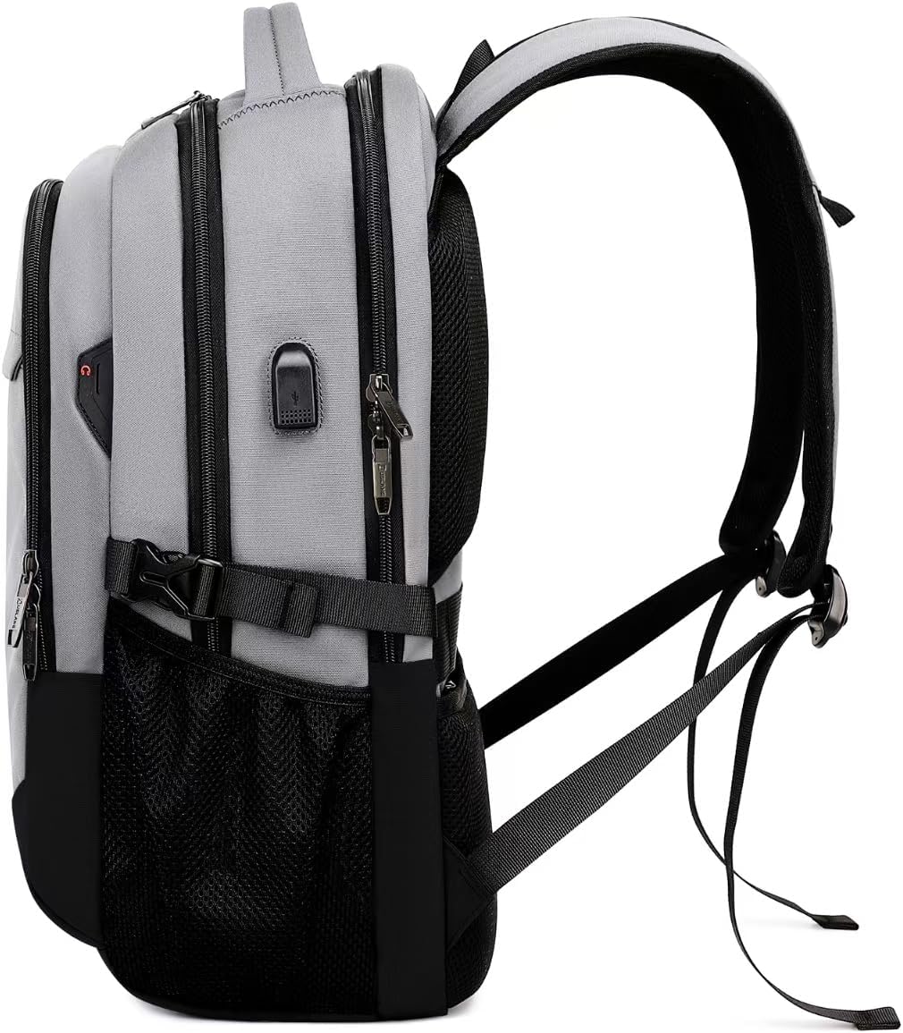 DUSLANG 17 Inch Laptop Backpack for Travel Water Resistant College Backpack for Men/Women Laptop Bag with USB Charging Port,Black - Colors B