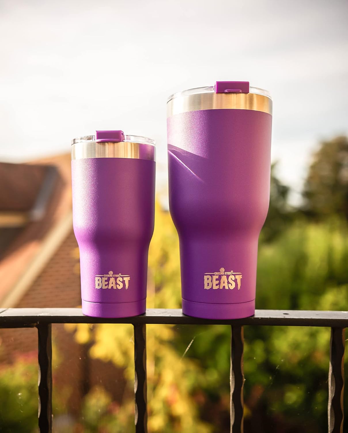 Beast 10 oz Tumbler Stainless Steel Vacuum Insulated Coffee Ice Cup Double Wall Travel Flask (Arctic White)