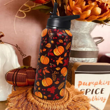 32 oz Pickleball Insulated Water Bottle with Straw - Pickleball Gym Hiking Sports Coffee Mug | Perfect Pickleball Gifts for Women, Pickleball Decor Accessories