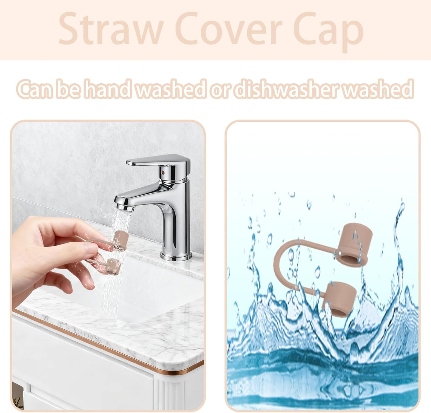 6PCS Silicone Straw Covers Caps Compatible with Stanley 30&40 Oz Tumbler Accessories Simple Straw Toppers Reusable Caps for Stanley Cup 10mm 0.4in Straws (Colorful 1)