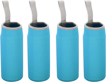 PATIKIL Water Bottle Sleeves, Neoprene Insulated Bottle Bag Holder Carrier Pouch with Finger Strap