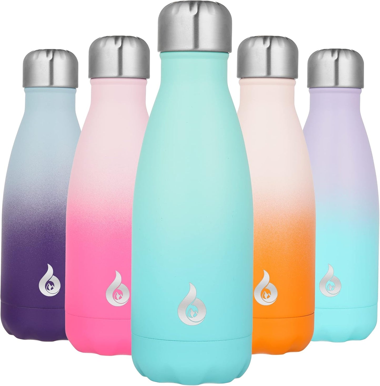 BJPKPK Insulated Water Bottle 12oz Small Stainless Steel Water Bottles Reusable Metal Thermal Keep Cold and Hot,Dreamy Purple - Colors B