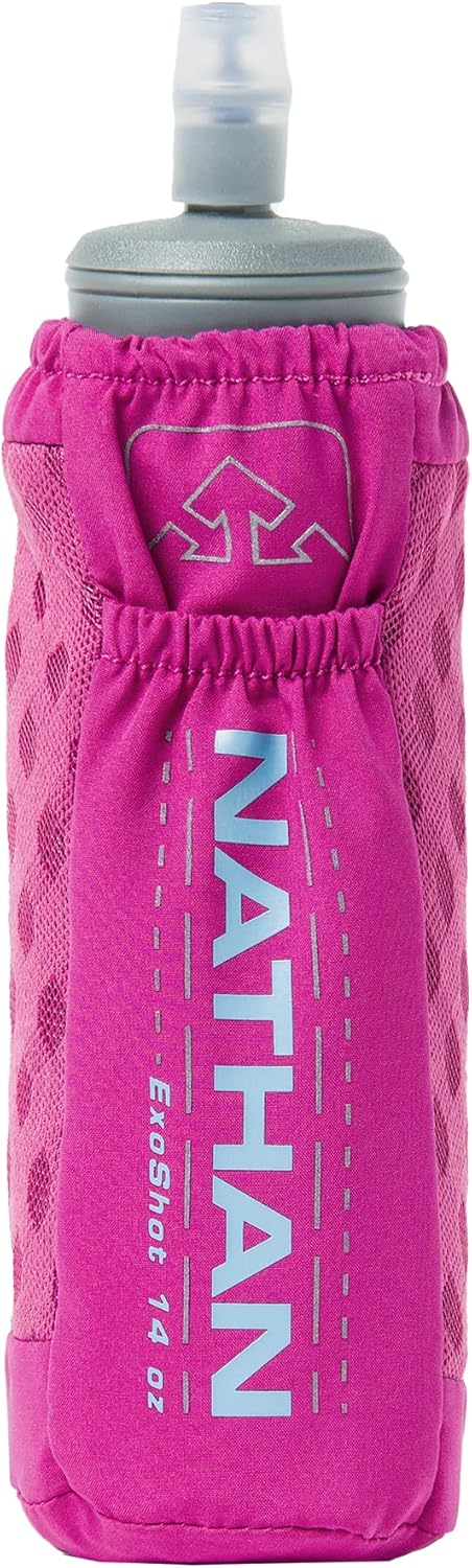 Nathan ExoDraw & ExoShot 2.0 Flask, Handheld Water Bottle for Marathons, Hiking, Ultra Running and Outdoor Activity