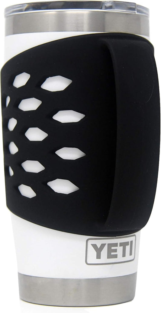 Handler for 20 oz Tumbler Vacuum Insulated Coffee Mugs, Silicone Grip Protective Sleeve Cover With Handle