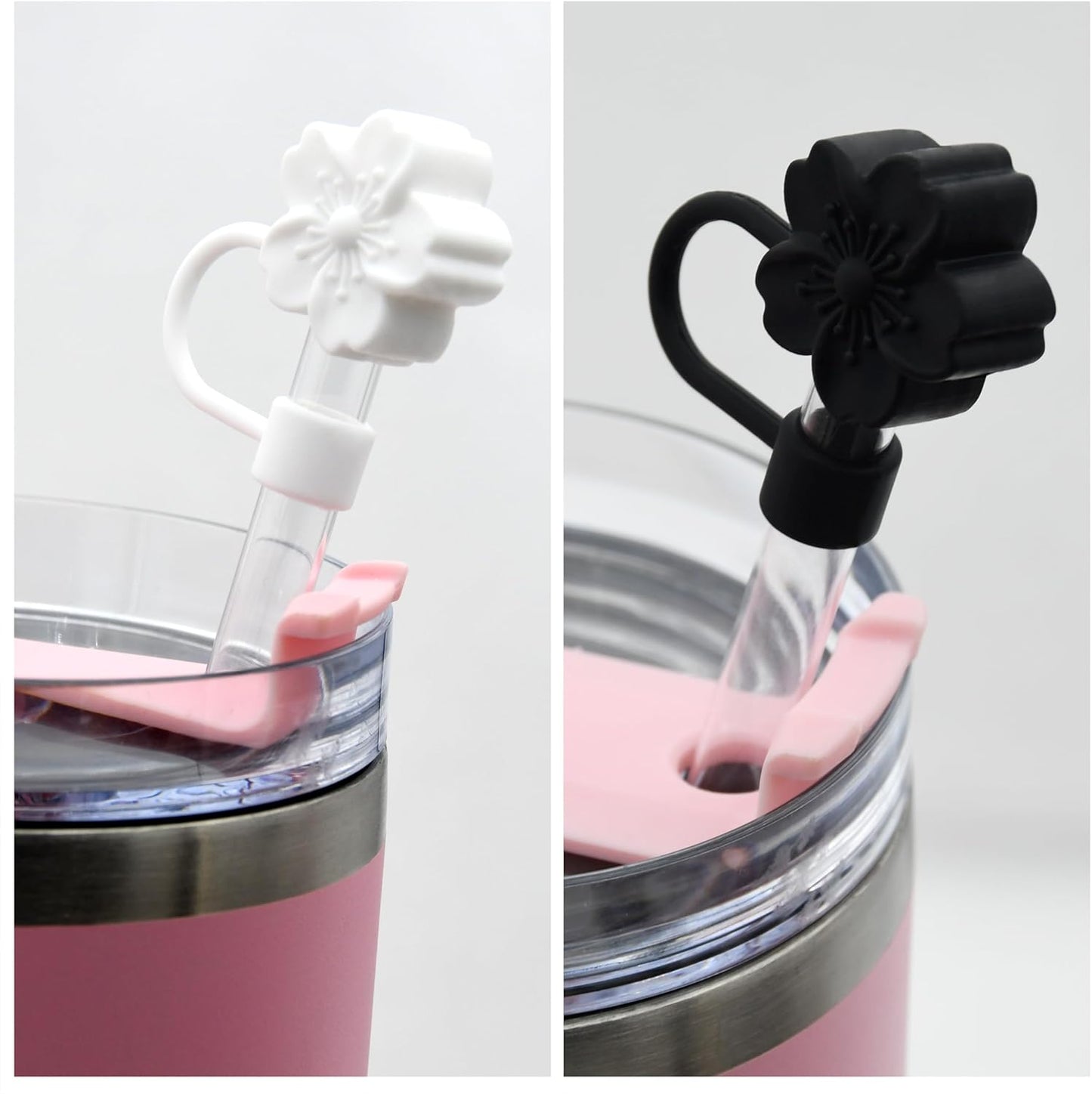 Straw Cover Cap for Stanley Cup,Silicone Straw Topper 10 mm 0.4 in Reusable Straw Tips Lids,Straw Tip Covers for Stanley Cups Accessories