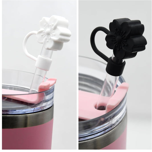 Straw Cover Cap for Stanley Cup,Silicone Straw Topper 10 mm 0.4 in Reusable Straw Tips Lids,Straw Tip Covers for Stanley Cups Accessories