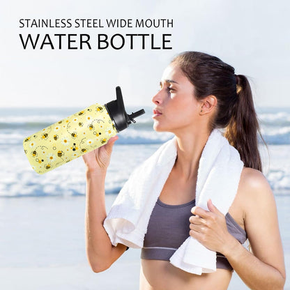 32 oz Pickleball Insulated Water Bottle with Straw - Pickleball Gym Hiking Sports Coffee Mug | Perfect Pickleball Gifts for Women, Pickleball Decor Accessories