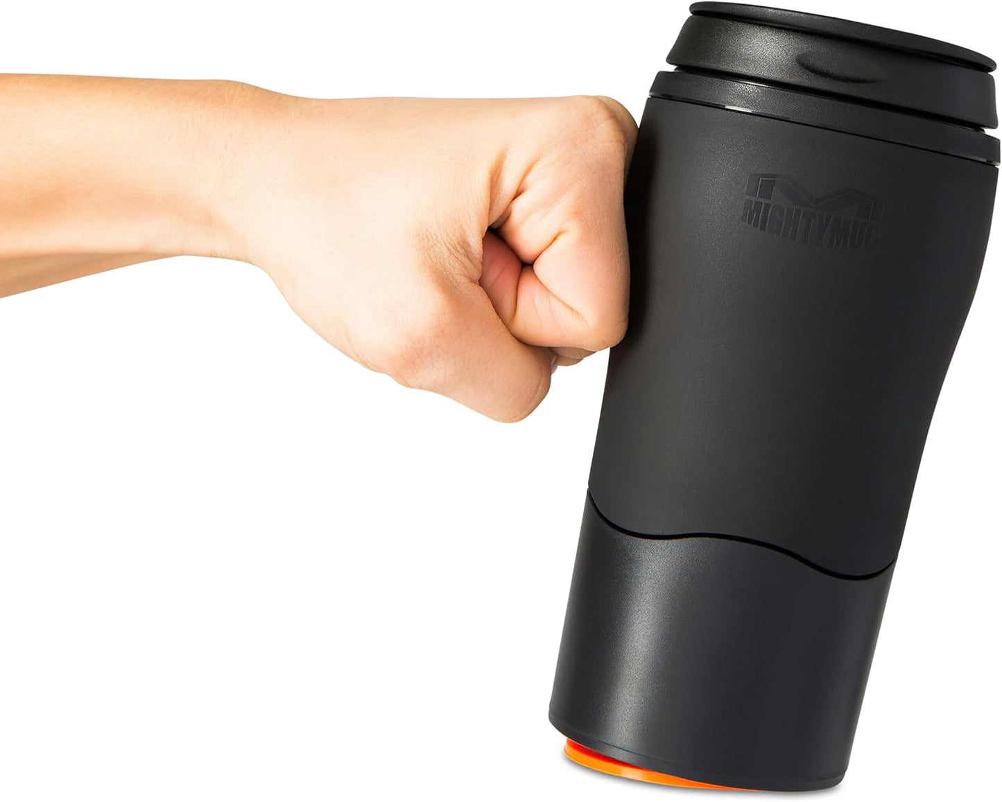 Mighty Mug Plastic Travel Mug, No Spill Double Wall Tumbler, Cold/Hot, Cup-Holder Friendly, Dishwasher Safe, (Cream, 12oz)