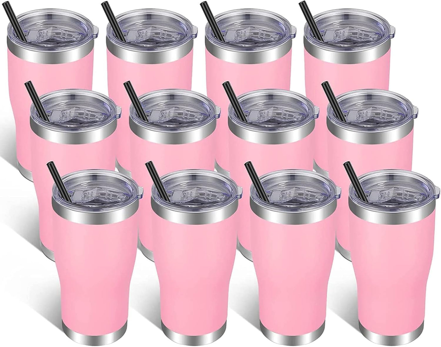 VEGOND 20oz Tumbler Stainless Steel Tumbler Cup with Lid And Straw Vacuum Insulated Double Wall Travel Coffee Mug(Orange 1 Pack)