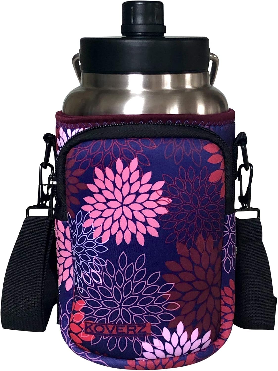 24-30oz 750ml Water Bottle Carrier with Shoulder Strap, Water Bottle Insulator - Midnight Mums