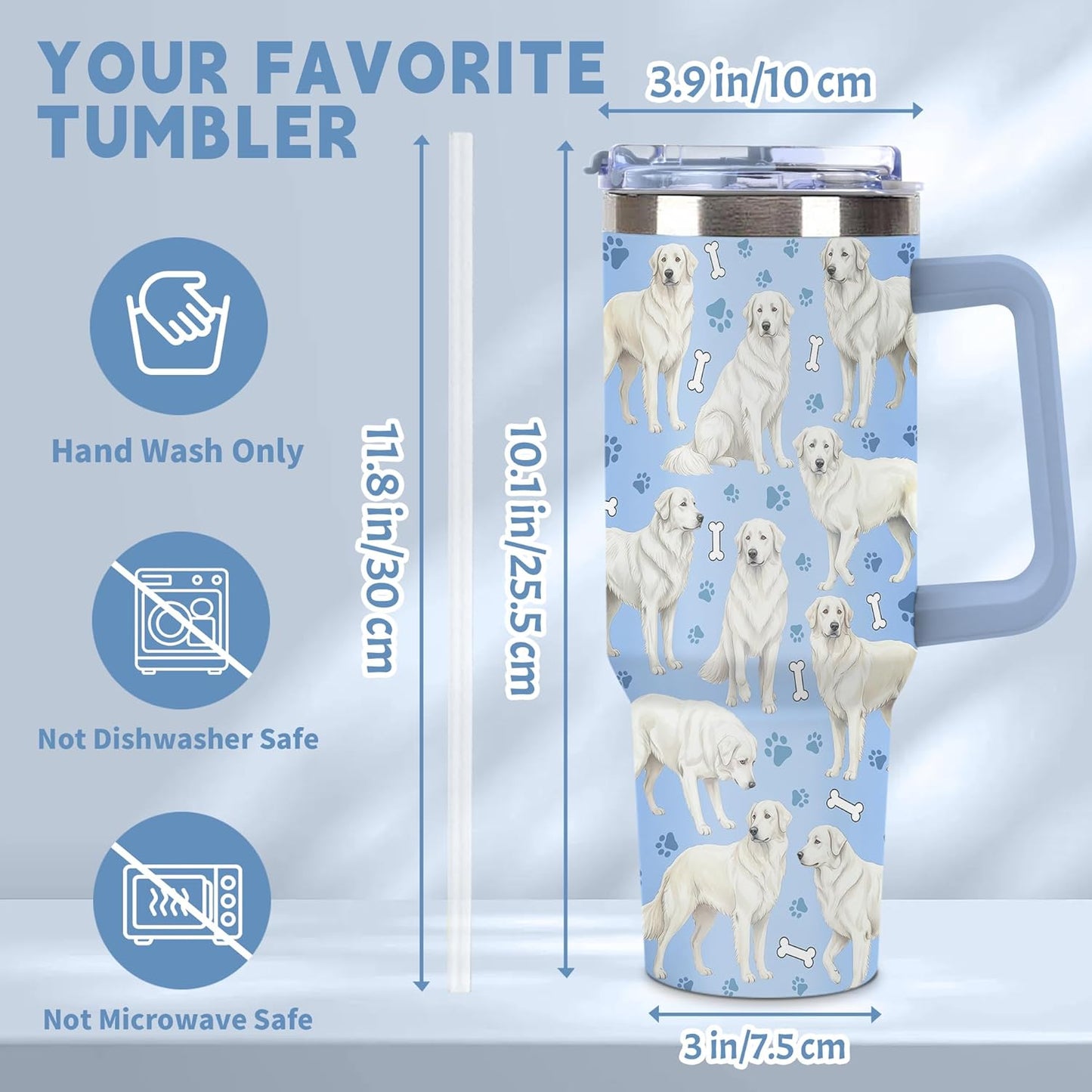 Beagle Gifts for Women Men, 40oz Stainless Steel Insulated Tumbler Travel Cup Mug, Funny and Unique Beagle Gifts for Dog Lover - Colors B