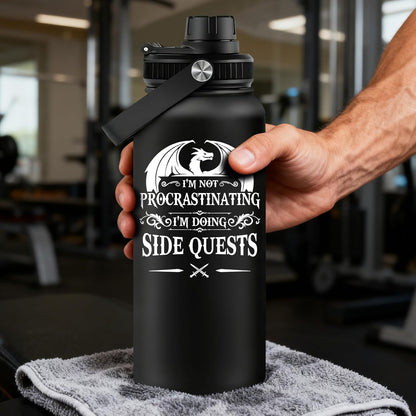 Fufandi Pickleball Gifts - Pickle Ball Dink Responsibly - Christmas, Birthday Gifts for Men, Women, Pickleball Lovers, Player Coach - Pickle Ball Water Bottle 32oz
