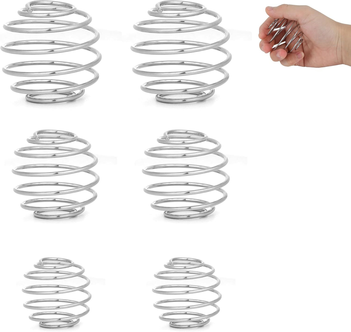 4 Pcs 2.1-Inch Large Size Shaker Balls for Protein Shakes,Milkshake and Salad Dressing,304 Stainless Steel Shaker Ball