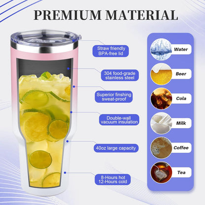 20oz Tumbler with Lid and Straw Double Wall Powder Coated Vacuum Insulated Coffee Tumbler Stainless Steel Insulated Travel Coffee Mug Spill-Proof Thermal Cup for Hot and Cold Beverage,Black