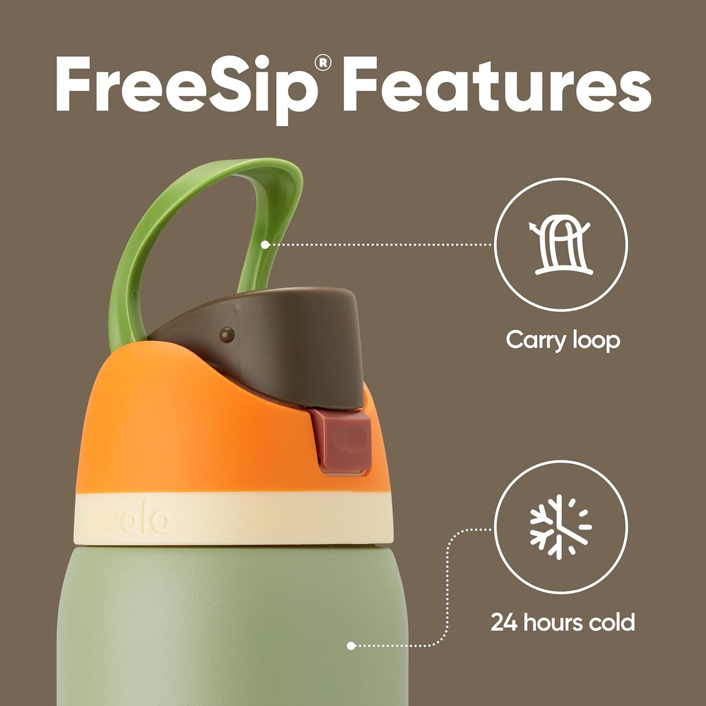 Owala FreeSip Insulated Stainless Steel Water Bottle with Straw, BPA-Free Sports Water Bottle, Great for Travel, 32 Oz, Denim