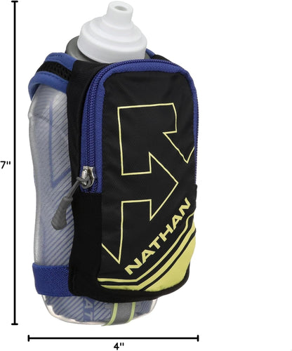 Nathan SpeedDraw Plus Insulated Handheld Water Bottle – Grip-Free Running Flask for Runners, Hiking, and Sports