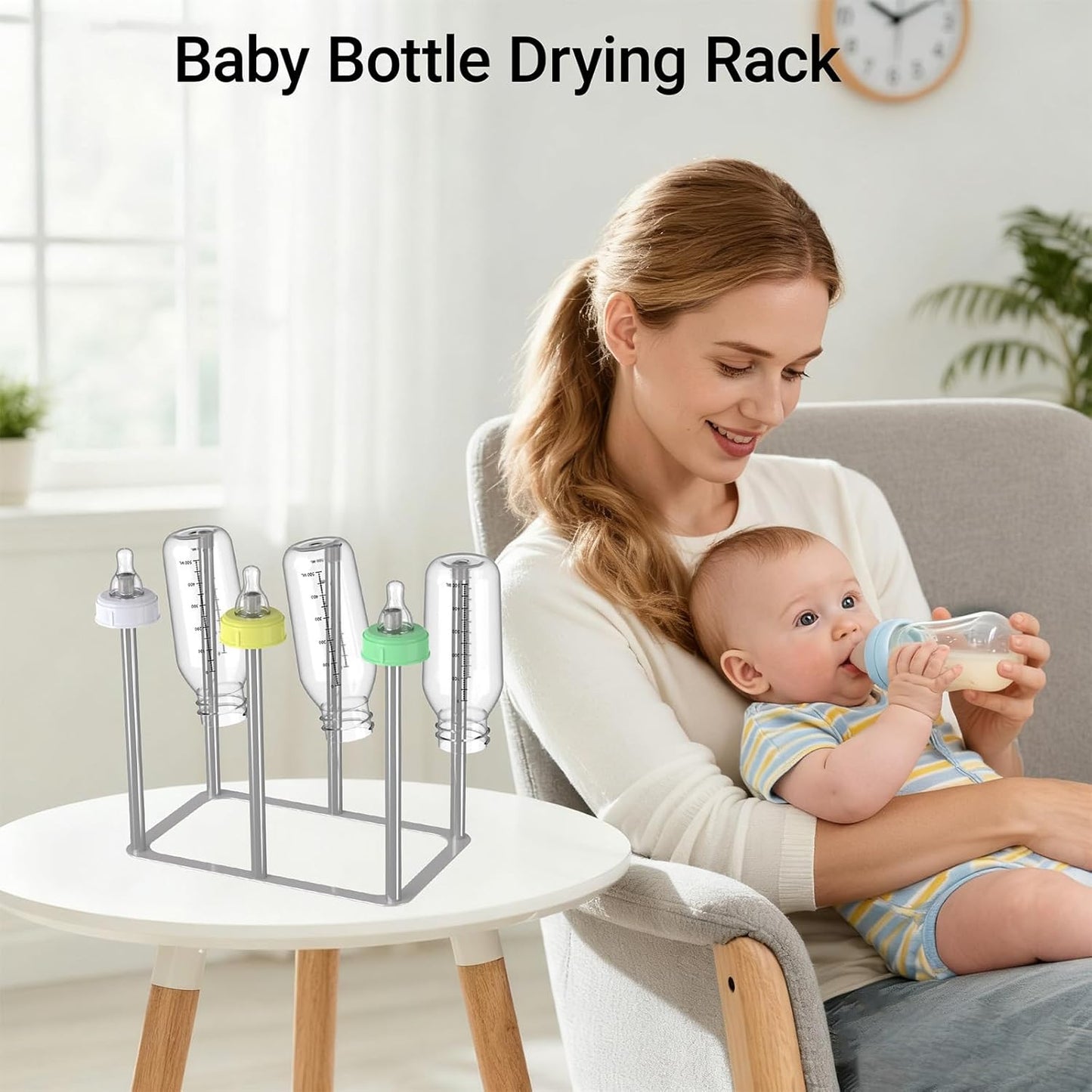 Water Bottle Drying Rack,Stainless Steel Bottle Rack Dryer, Plastic Bag Drying Rack, Dry Rack for Bottles,Space Saving Countertop Rack for Glass,Cups, Mugs,Mason Jars and Sports Bottles
