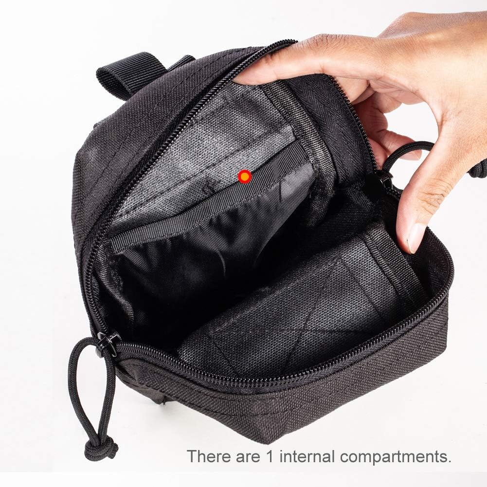 Upgraded Sports Water Bottles Pouch Bag, Tactical Drawstring Molle Water Bottle Holder Tactical Pouches, Travel Mesh Water Bottle Bag Tactical Hydration Carrier