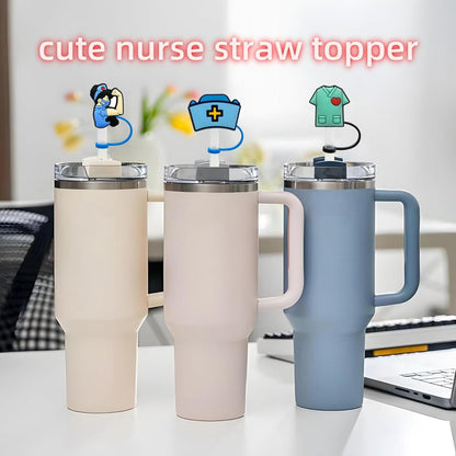 8mm Straw Covers Tips for Stanley Cup, Reusable Drinking STopper, Splash Proof Protector, Cover Cap for Stanley Cup Accessories