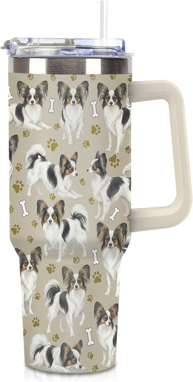 Beagle Gifts for Women Men, 40oz Stainless Steel Insulated Tumbler Travel Cup Mug, Funny and Unique Beagle Gifts for Dog Lover - Colors B