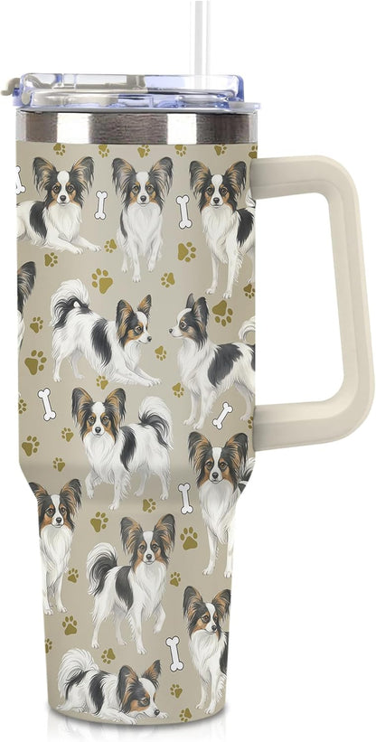 Beagle Gifts for Women Men, 40oz Stainless Steel Insulated Tumbler Travel Cup Mug, Funny and Unique Beagle Gifts for Dog Lover - Colors B