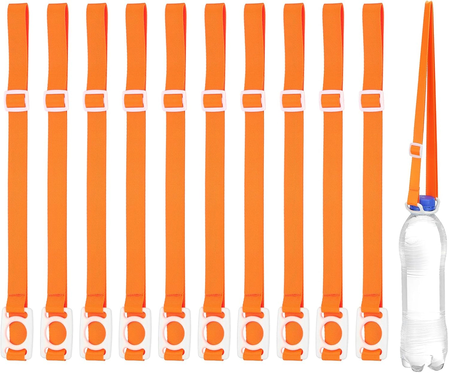 PATIKIL Water Bottle Lanyard, Adjustable Holder Shoulder Strap with Ring Buckle Carrier Clips for Walk Outdoor
