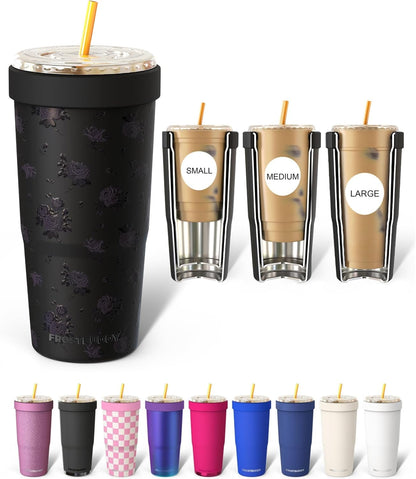 Frost Buddy Togo Buddy | 30 oz Stainless Steel Vacuum Insulated Tumbler | To Go Coffee Cup – Iced Coffee Cups, Iced Coffee Sleeve, Travel Mug, Thermal Cup for Hot & Cold Drinks, Dunkin Cup (Pencil) - Colors A