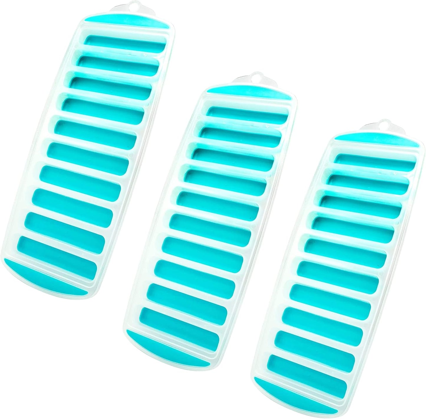 Jacent Resusable Silicone and Plastic Water Bottle Ice Cube Stick Tray, Easy Push & Pop Ice Cubes for Water Sports Bottle: 1 (ONE) Pack Water Bottle Ice Cube Stick Tray
