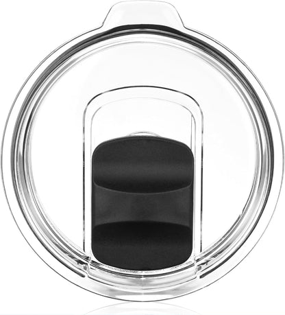 Tumbler Lids for Yeti, 2 Pack 20 oz Magnetic Replacement Tops for Yeti 20 oz Tumbler, 16 oz Pints, 10/24 oz Mug, 10 oz Lowball, Spill Proof Covers with Magnetic Slider for Ozark Trail, Old Style Rtic