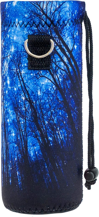 Neoprene 500ML/750ML/1000ML Water Bottle Bag Carrier, Portable Insulated Bottle Sling Holder Case Pouch with Adjustable Shoulder Strap for Men Women Walking Hiking Running