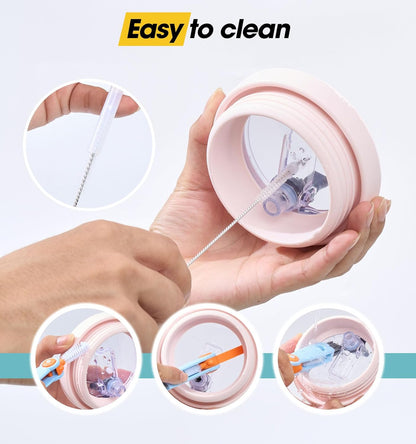 40 Oz Tumbler Flip Straw Lid for Stanley Quencher, Silicone Leak Proof Replacement Cover Reusable, Splash Resistant Cup Lids Accessories with Cleaning Brush Set