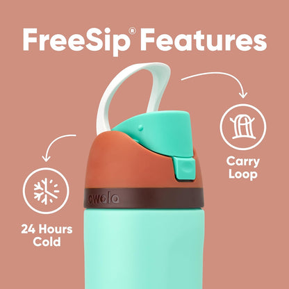 Owala FreeSip Insulated Stainless Steel Water Bottle with Straw, BPA-Free Sports Water Bottle, Great for Travel, 32 Oz, Denim
