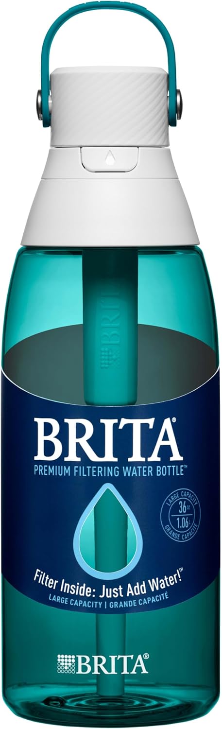 Brita 36386 Premium Water Filter Bottles, 26oz, Night Sky