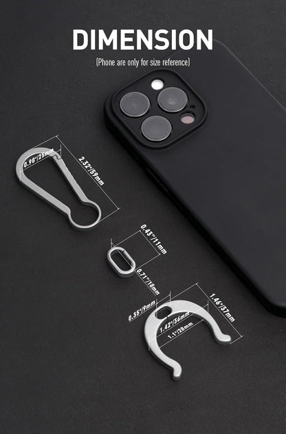 KEEPO LINK Titanium Water Bottle Holder, Keychain Water Bottle Clip for Everyday Carry Outdoor Hiking & Climbing, OLT04