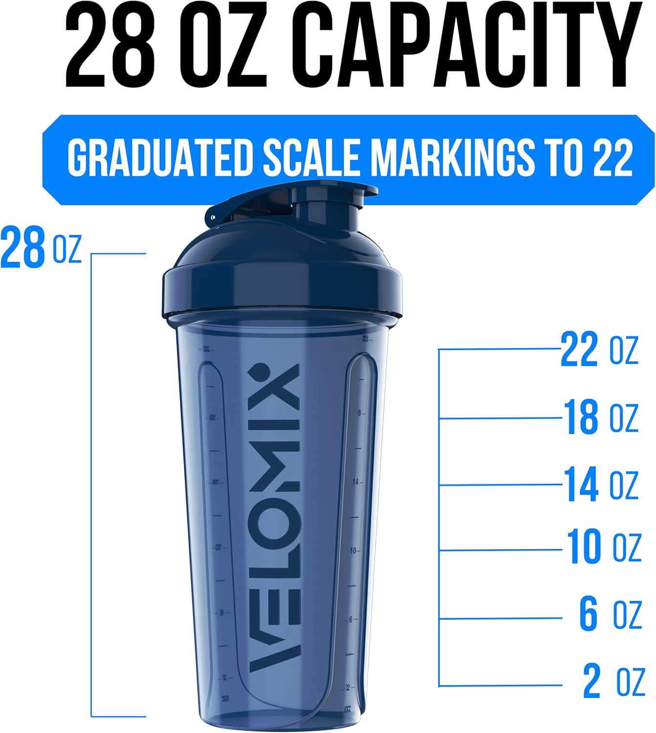 VELOMIX -4 Pack- 28 oz Protein Shaker Bottles for Protein Mixes - 4x Wire Whisk | Leak Proof Shaker Cups for Protein Shakes | Stackable Protein Shaker Bottle Pack (A1) Silver Aurora